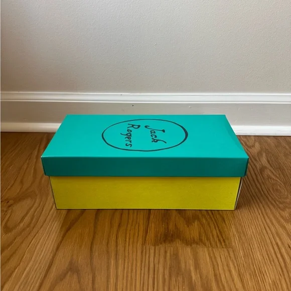 Jack Rogers Nantucket White & Gold Leather Sandal, Women's 5 - NWT/NWB - Picture 11 of 12